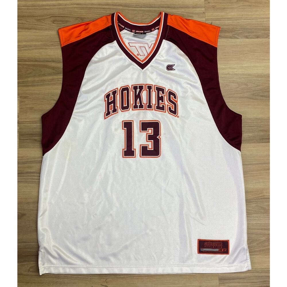 VTG Y2K Men Colosseum Athletics Virginia Tech Hokies stitched basketball jersey